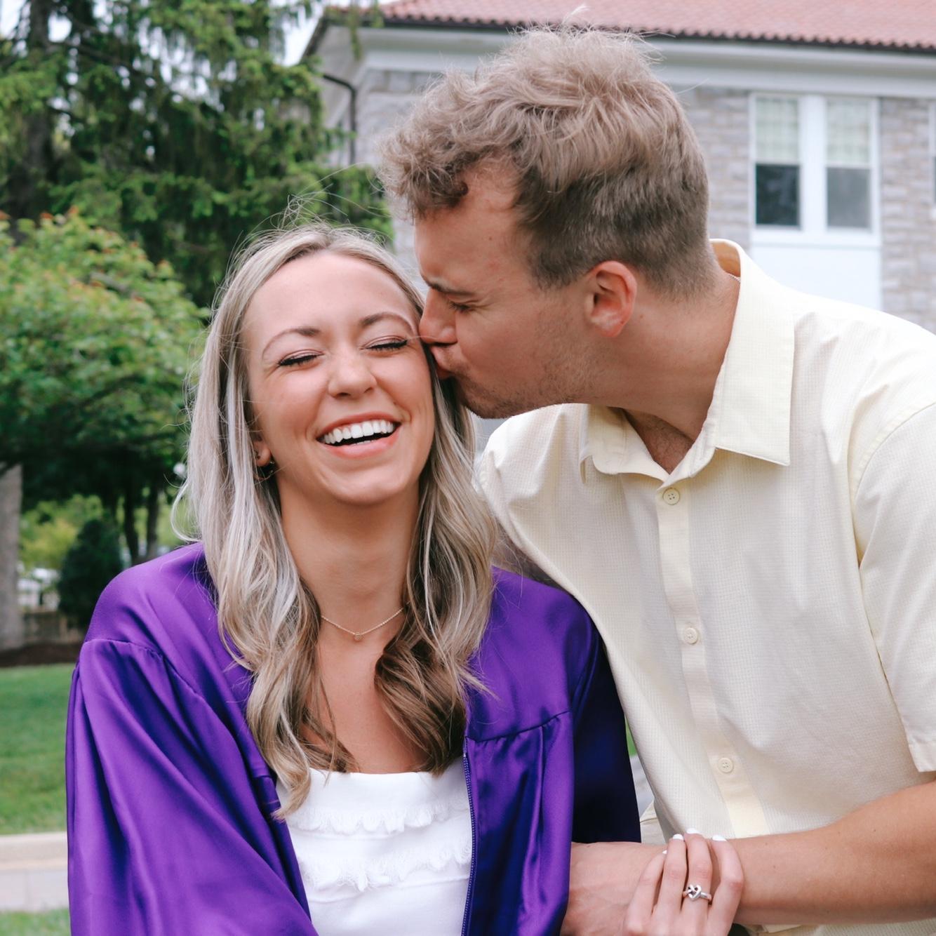 Legend has it - a kiss on the JMU kissing rock, means you’ll get married (2022)
