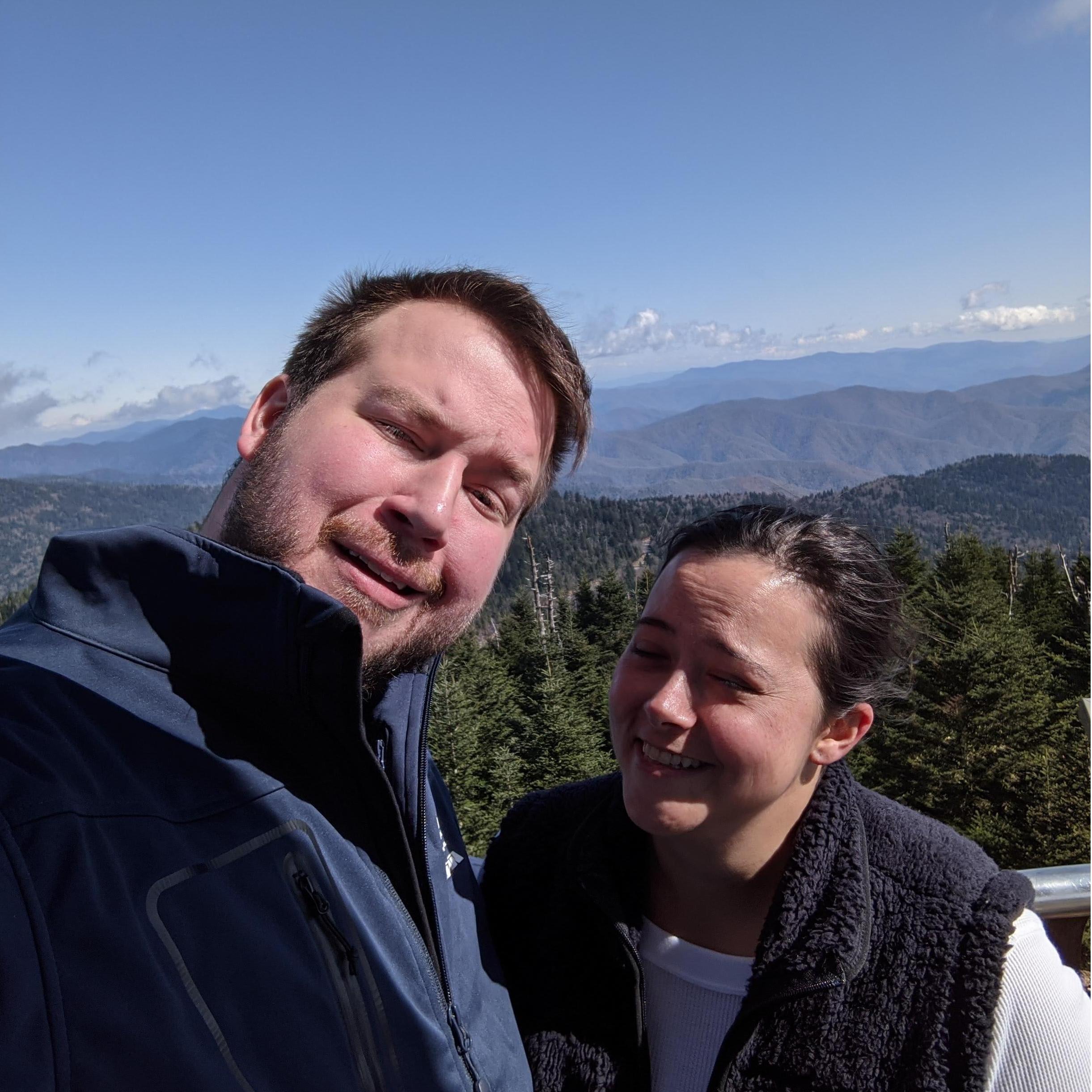 Typically goofy pic during Richard's 29th birthday trip in Cherokee NC