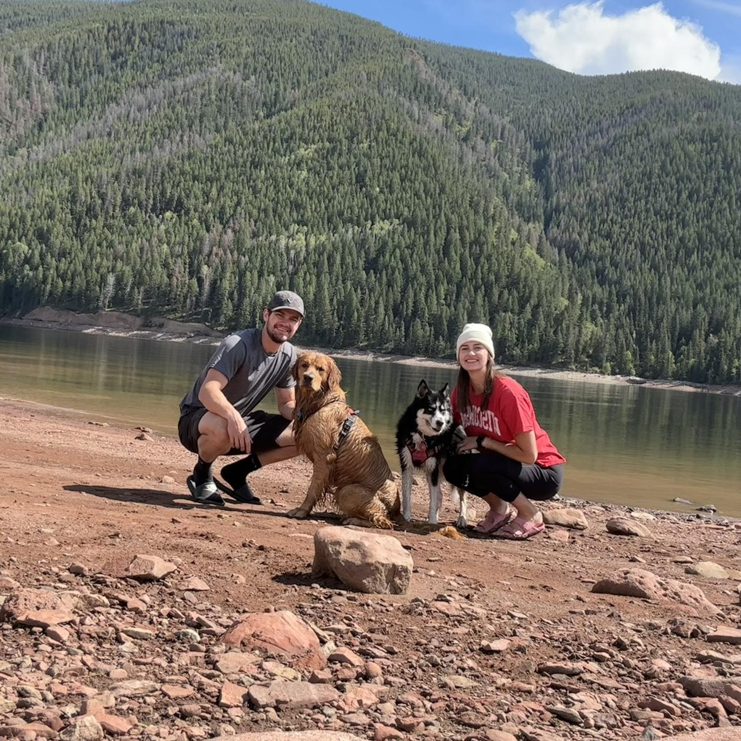 Family picture at a lake in Colorado!