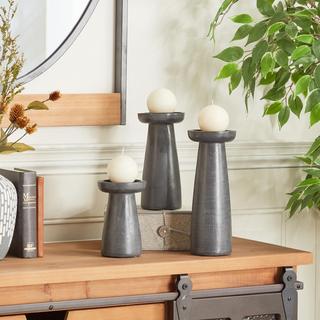 3-Piece Modern Candle Holder Set