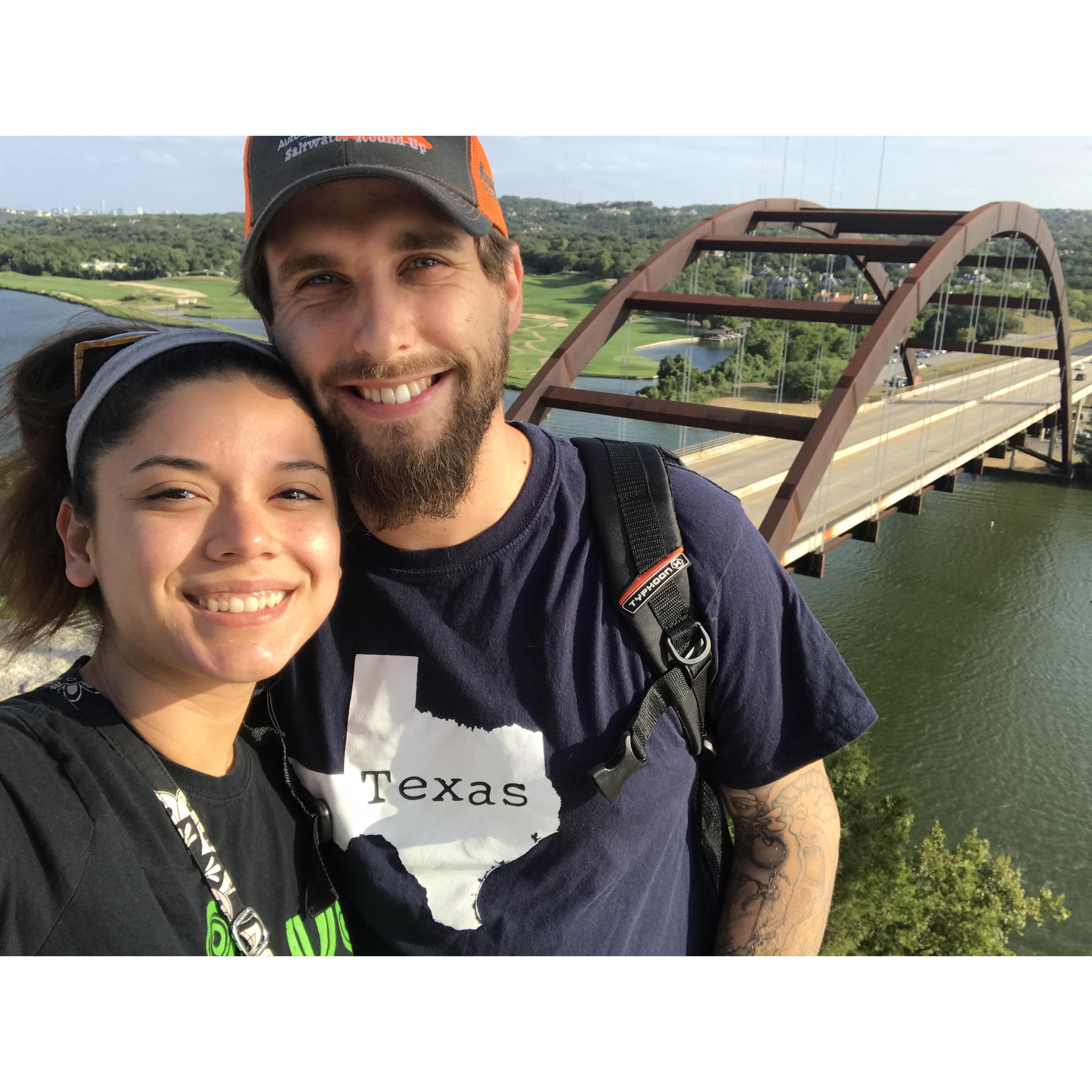 In Austin, TX. Known as the Penny Backer Bridge or as us Austenite's like to call it the "360 bridge".