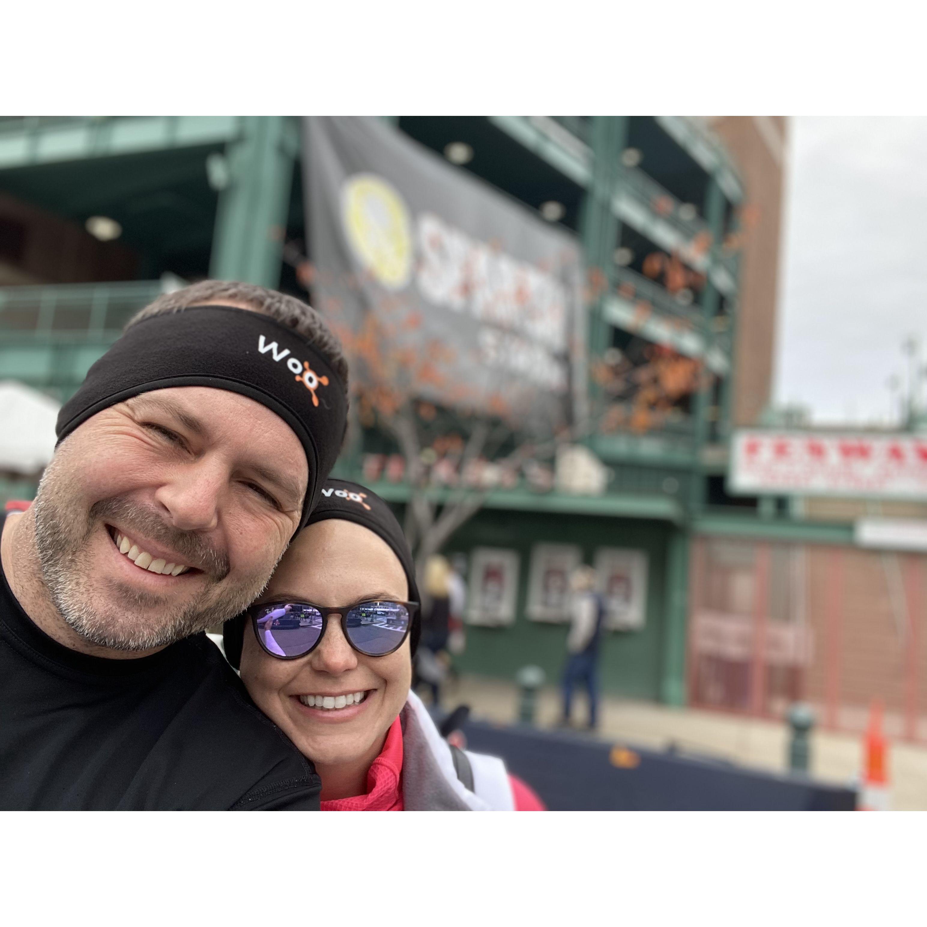 We both did the Spartan Stadion Race at Fenway in Fall 2021!