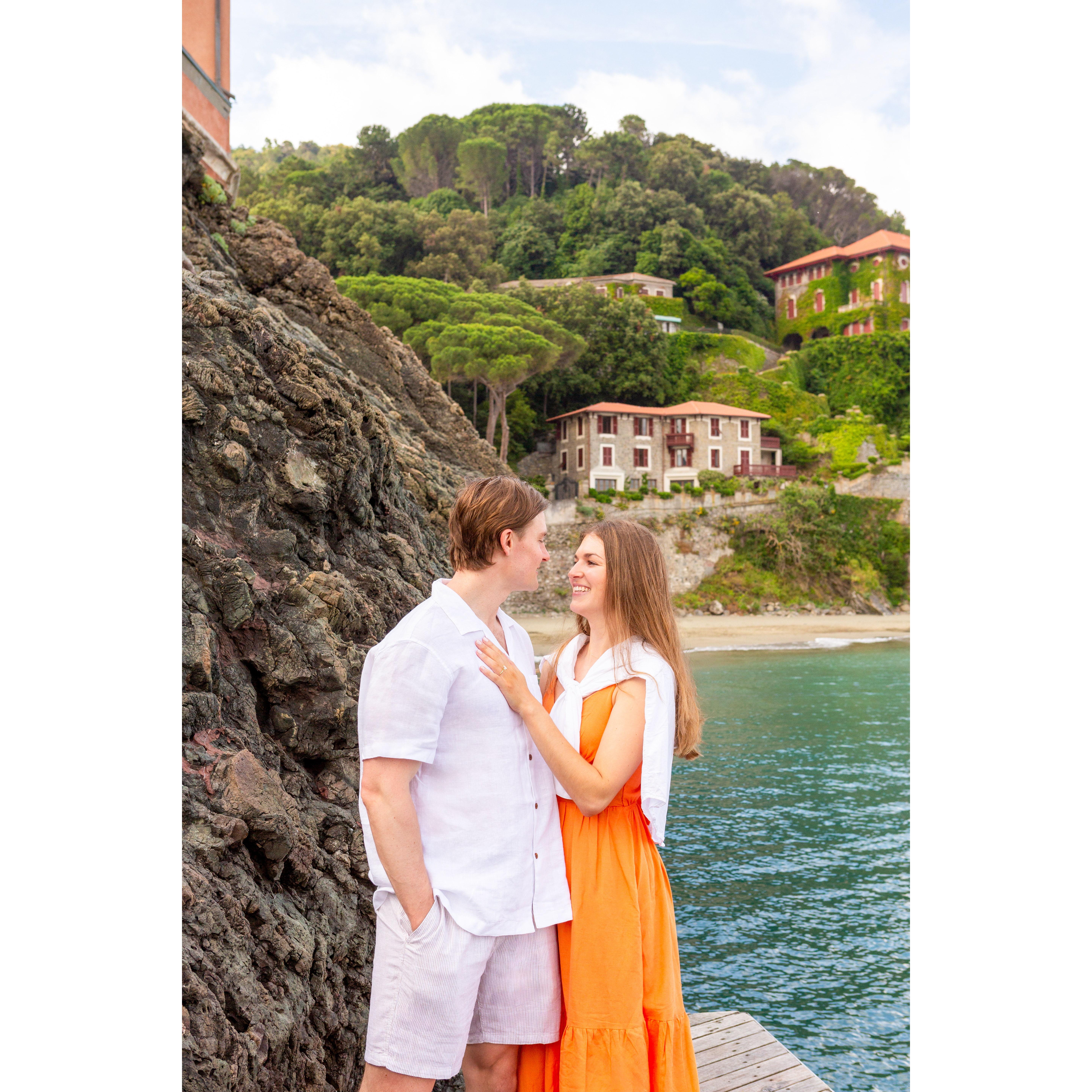 Engaged in Levanto, Italy - June 16, 2024