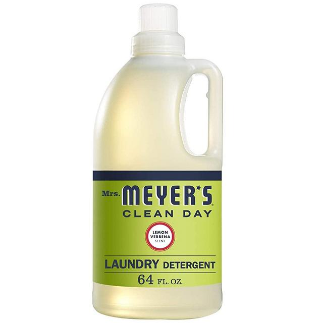 Mrs. Meyer's Clean Day Liquid Laundry Detergent, Cruelty Free and Biodegradable Formula, Lemon Verbena Scent, 64 oz