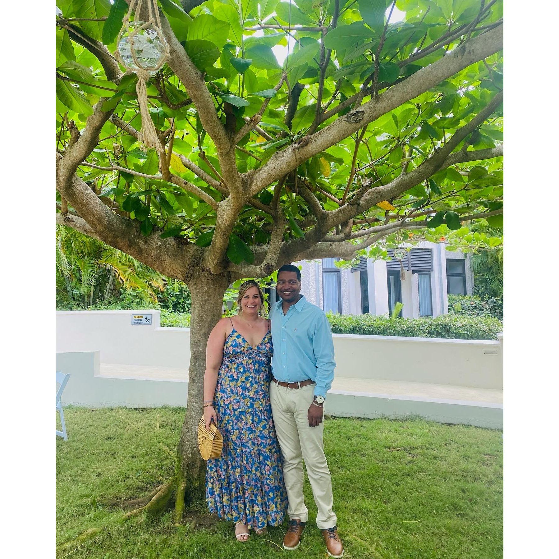 In Negril, Jamaica celebrating the wedding of our friends