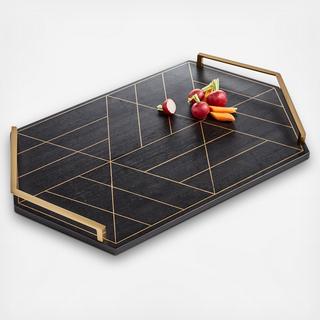 Hotel Collection - Black & Gold Inlay Tray