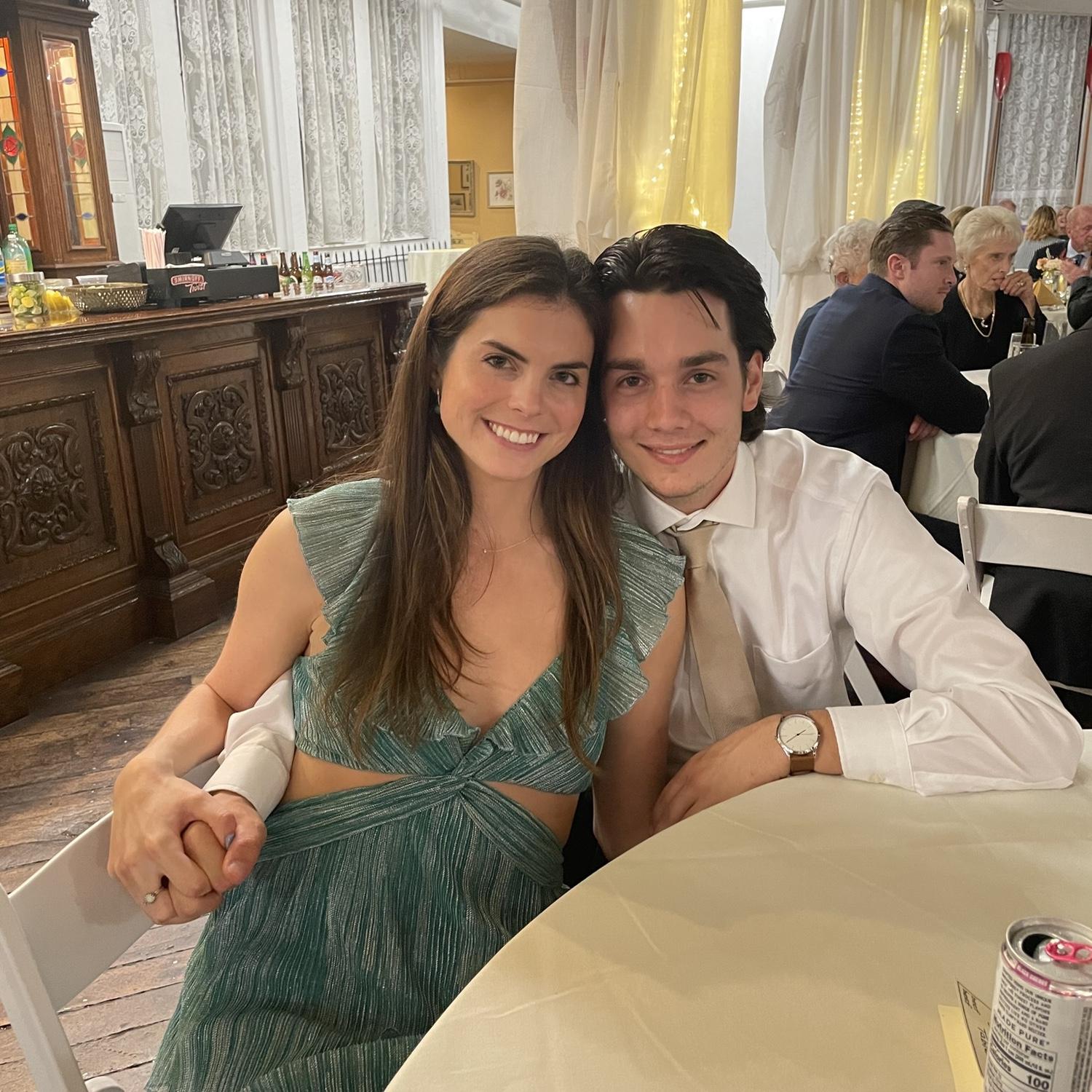 At our friends wedding
