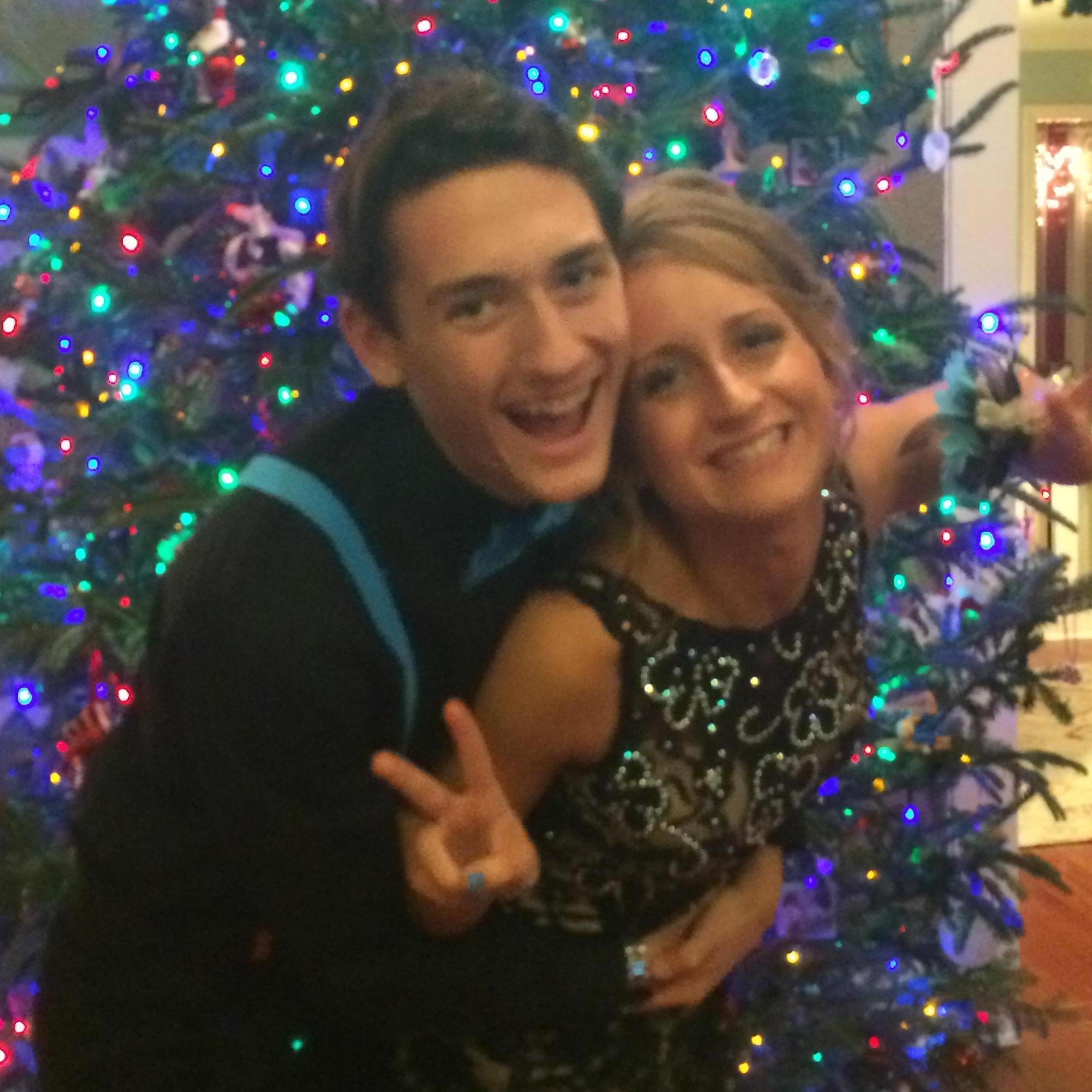 Our first school dance together!