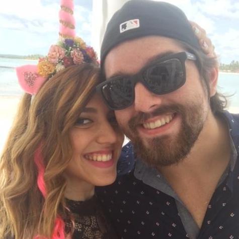 My unicorn bday with my baby.