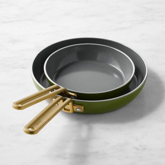 GreenPan™ Stanley Tucci™ Ceramic Nonstick Fry Pan Set, Tuscan Olive