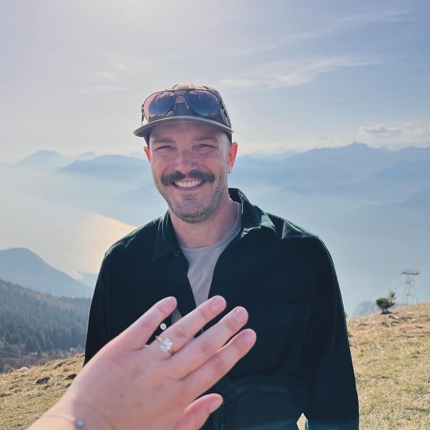 After she said yes!