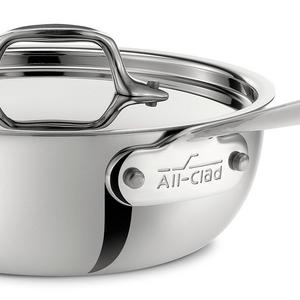 All-Clad Saucier Pan with lid/, 2-Quart