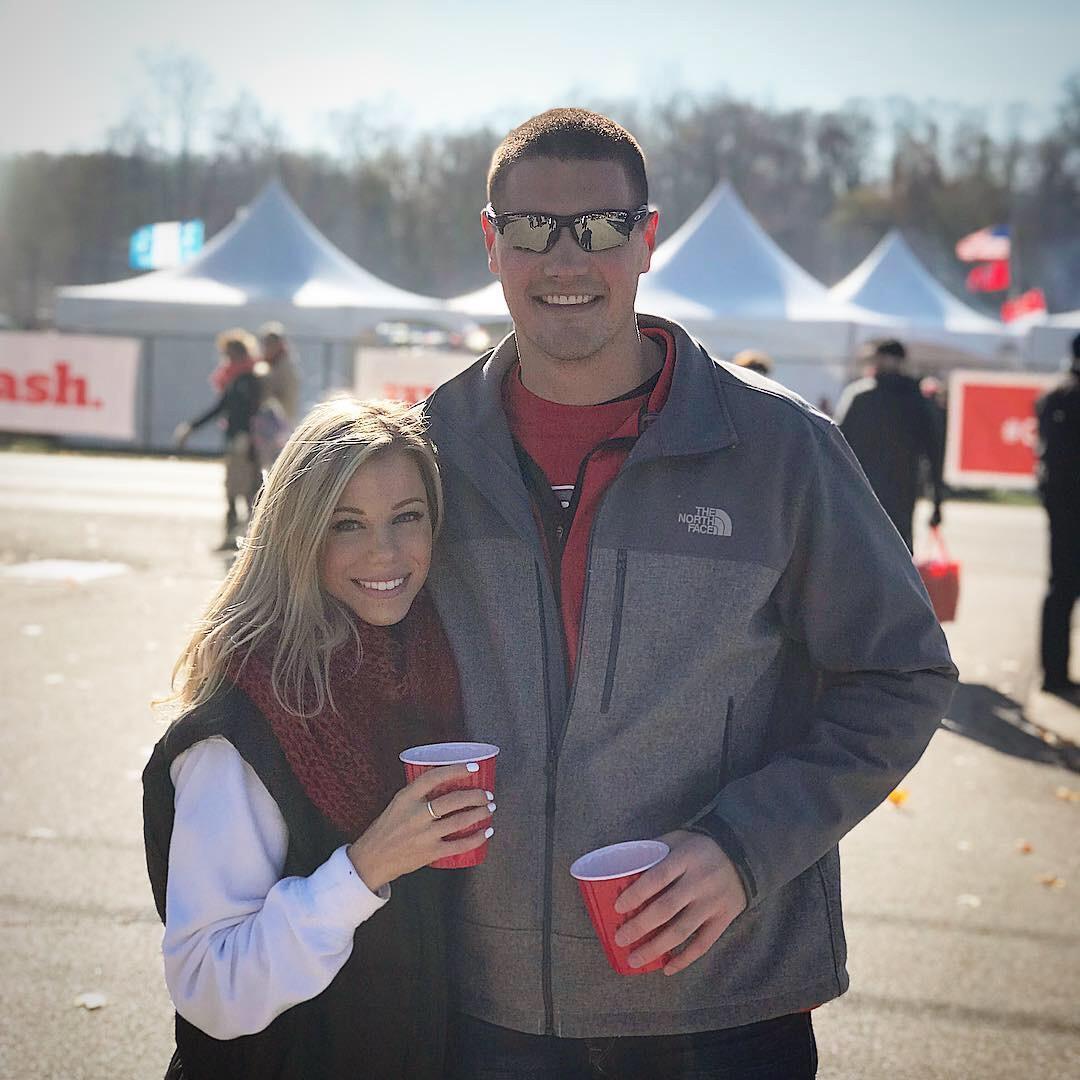 First "Monon Bell" Game together at Wabash University! Wabash won, of course:)
