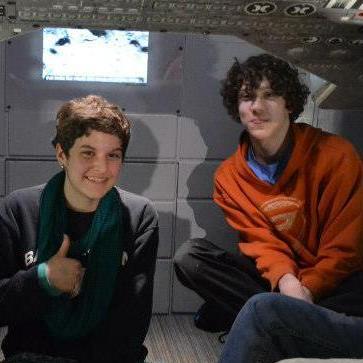 Casey leaned her head on Pat's shoulder at this trip to the Museum of Science, 2013 (age: 16)