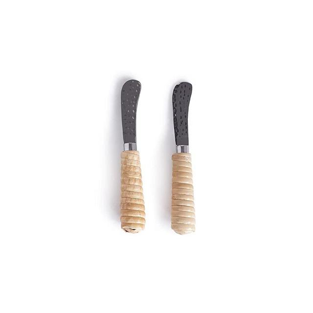 Two's Company Set of 2 Rattan Spreaders