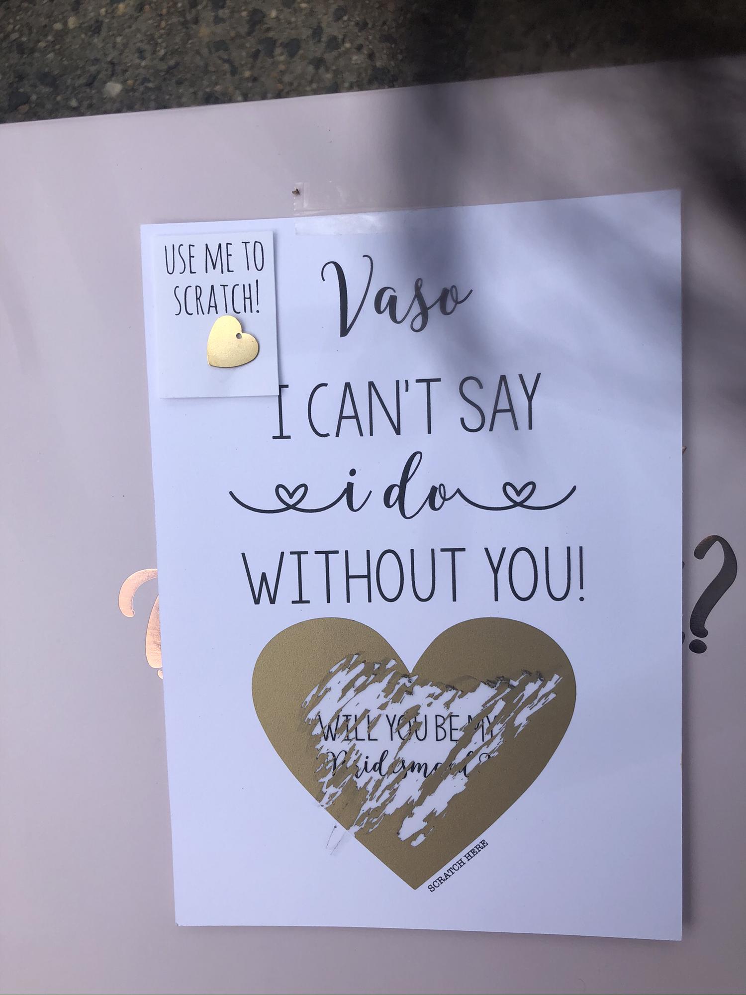 Bridesmaid proposals