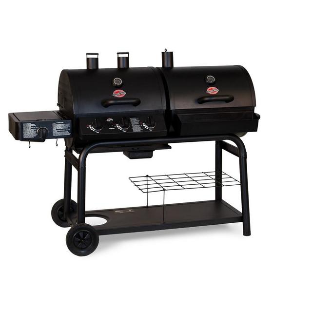 Char-Griller Duo Black Dual-Function Combo Grill