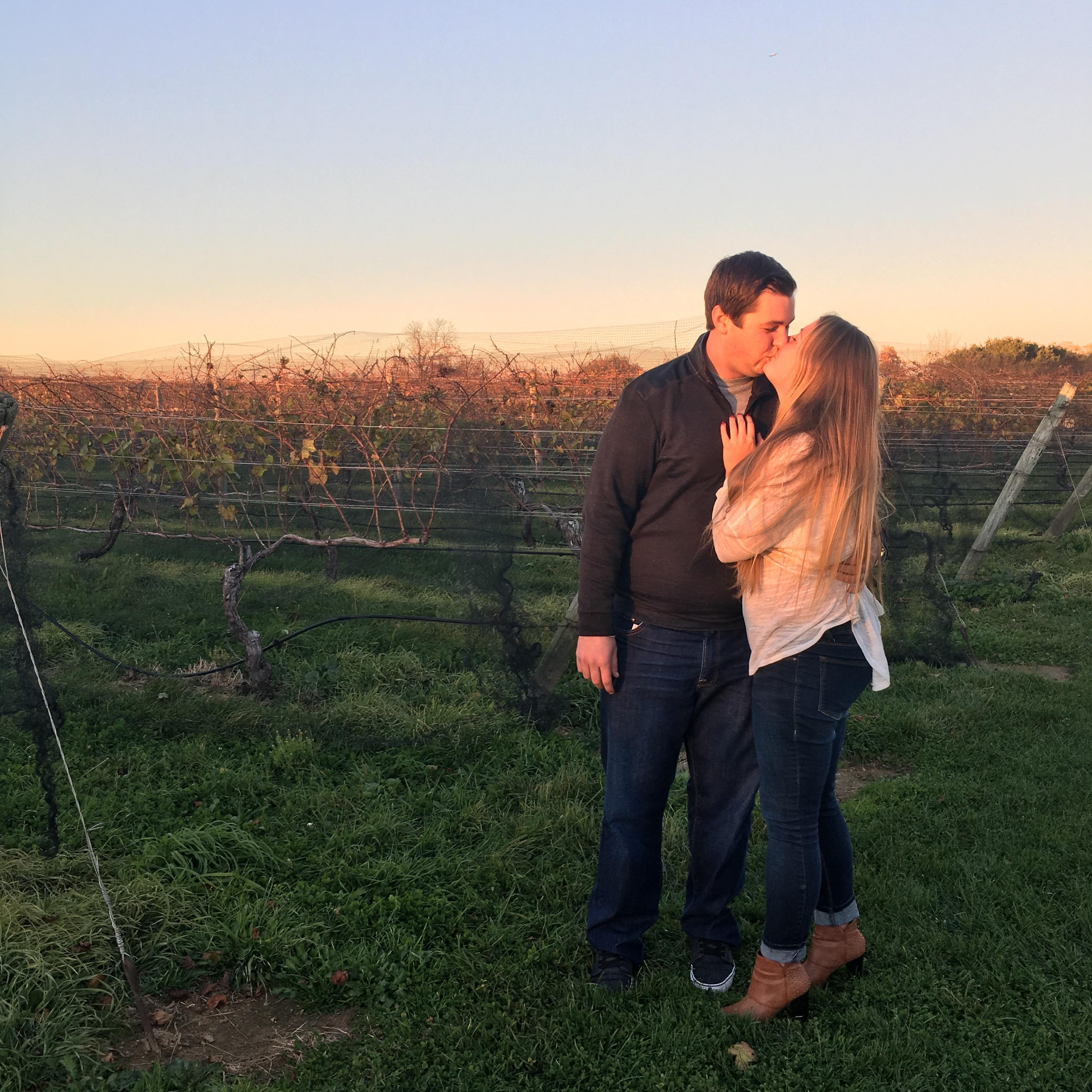 The maid of honor took this pic, and said, "It looks like an engagement photo!"
Little did she know, she'd also be photographing our actual engagement two and a half years later!