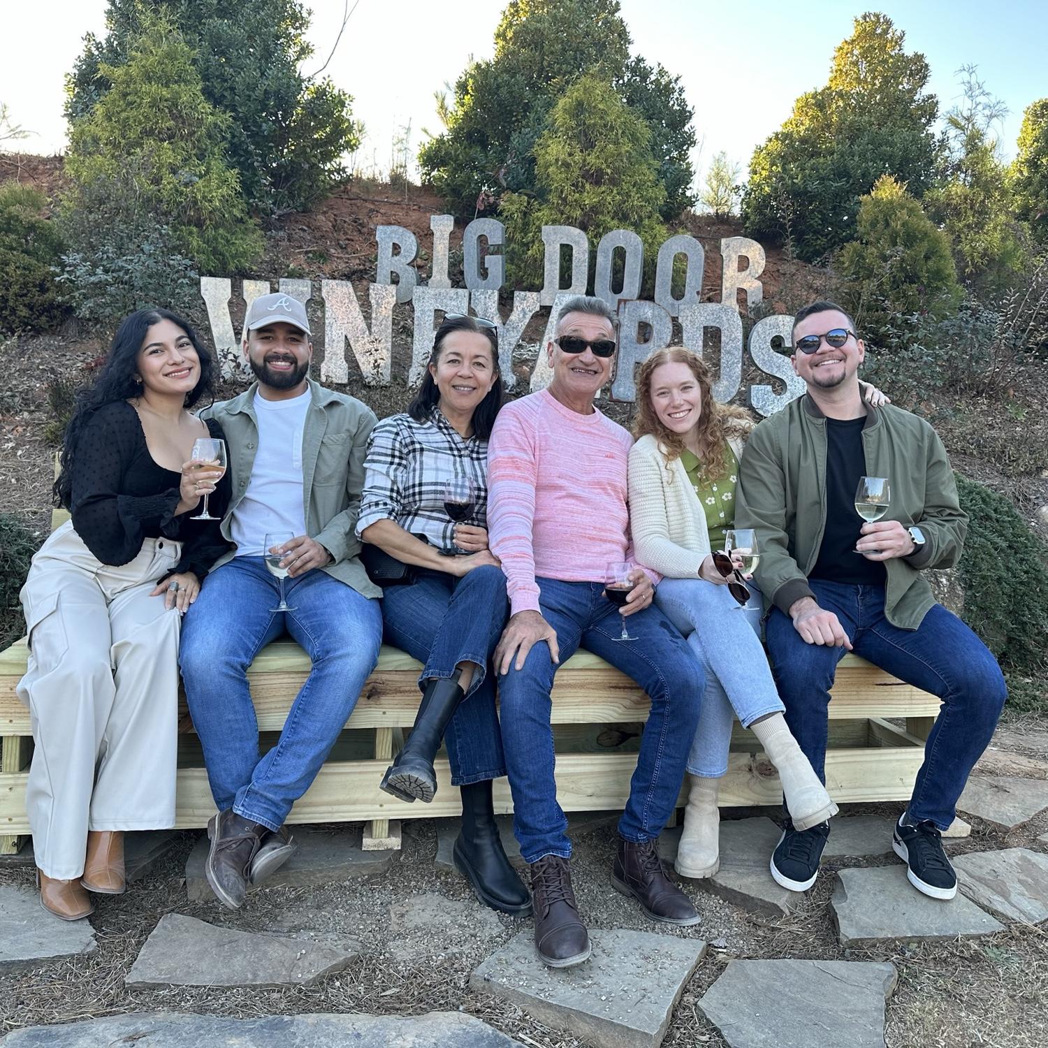 Fun day at Big Door Vineyards with Luis’s family.