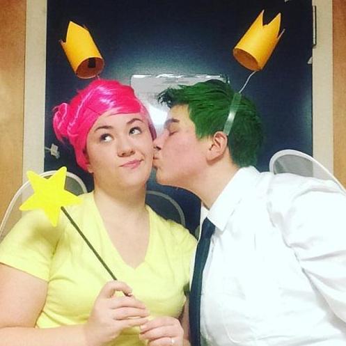 We were Cosmo and Wanda for a costume contest, which we lost (but we definitely should of won)