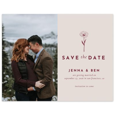 Wine, Red Wedding Digital Save the Date - Prins Photo
