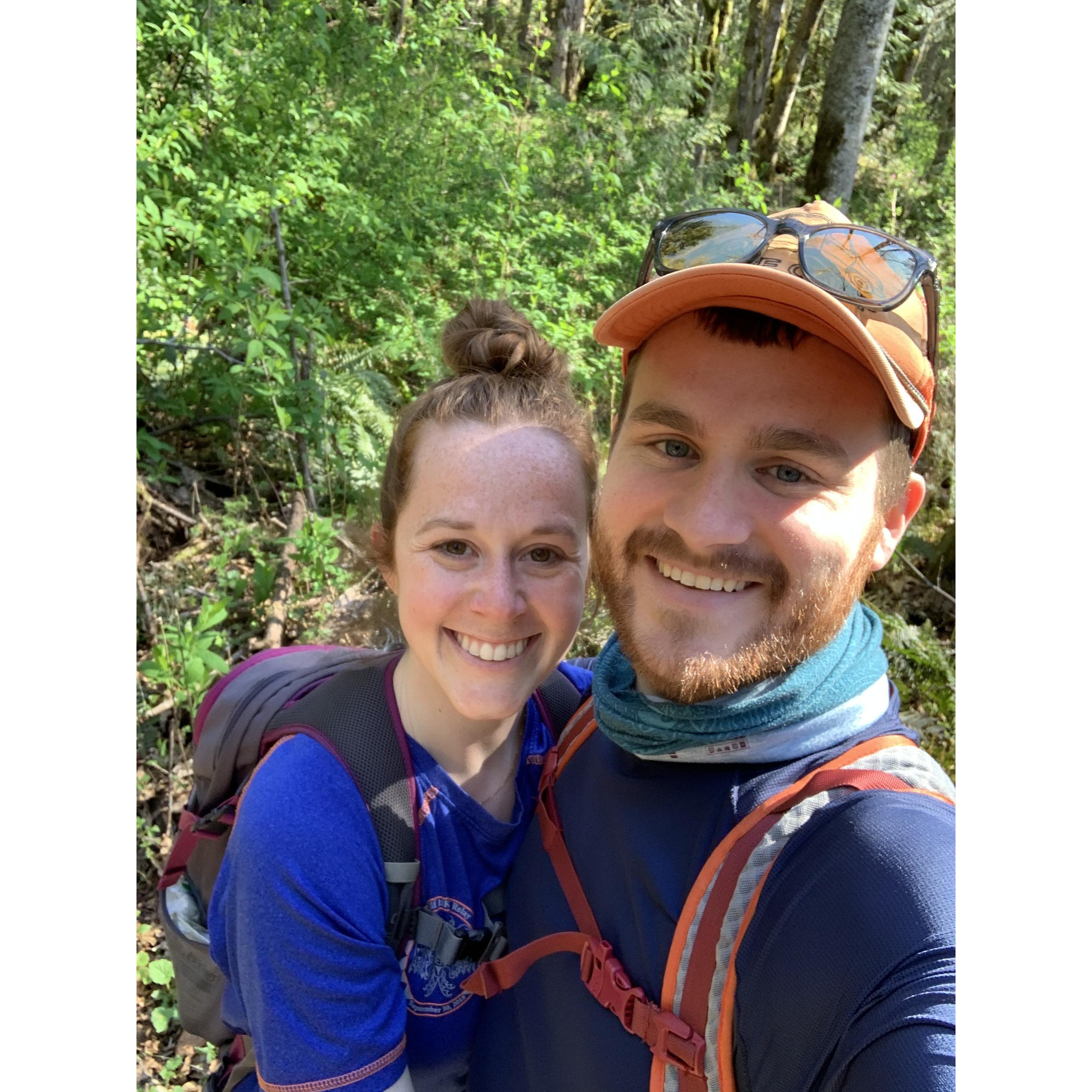 Springtime hike on Squak Mountain, April 2021
