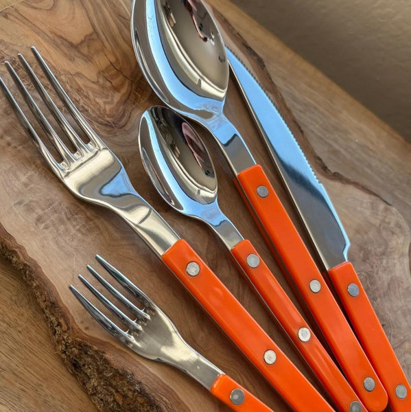 French Bistro Style Flatware - 10 Piece Set - Camille