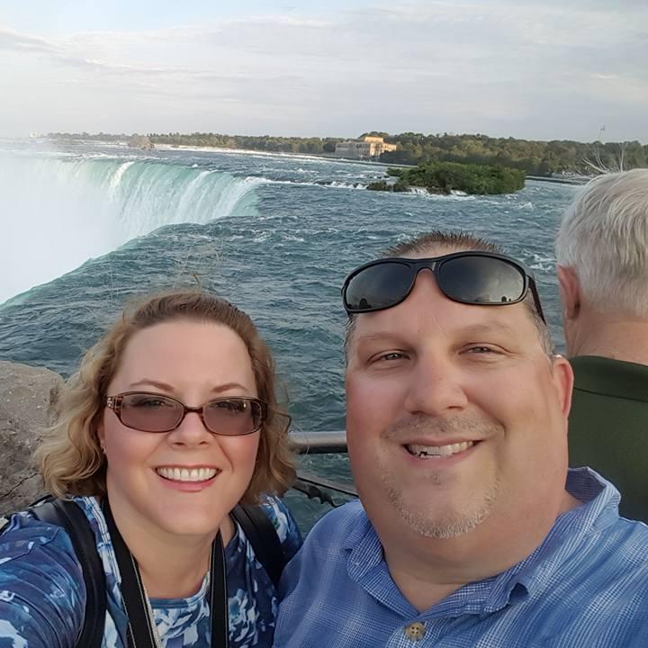 In Niagara Falls.  I had no idea that Donnie was going to pop the question later that night.