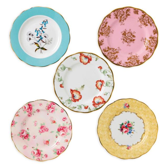 Royal Albert 100 Years 1950-1990 Salad Plates (Set of 5)
