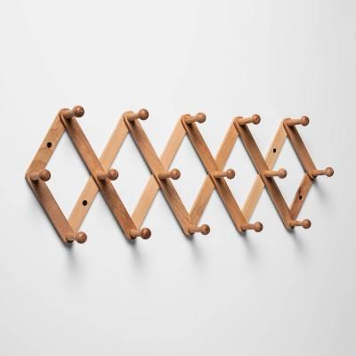 Large Wooden Accordion Hook Rail