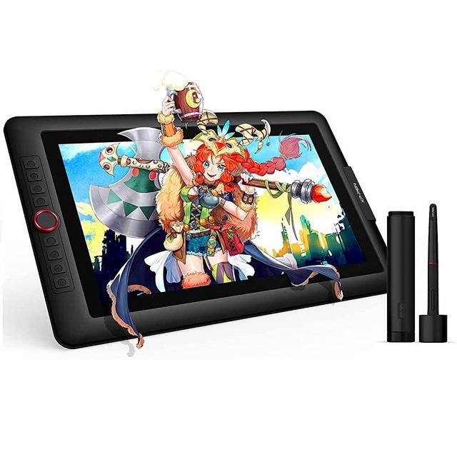 15.6" Drawing Tablet with Screen XPPen Artist 15.6 Pro Tilt Support Graphics Drawing Tablet Full-Laminated Red Dial (120% sRGB) Drawing Monitor Display 8192 Levels Pressure Sensitive & 8 Shortcut Keys