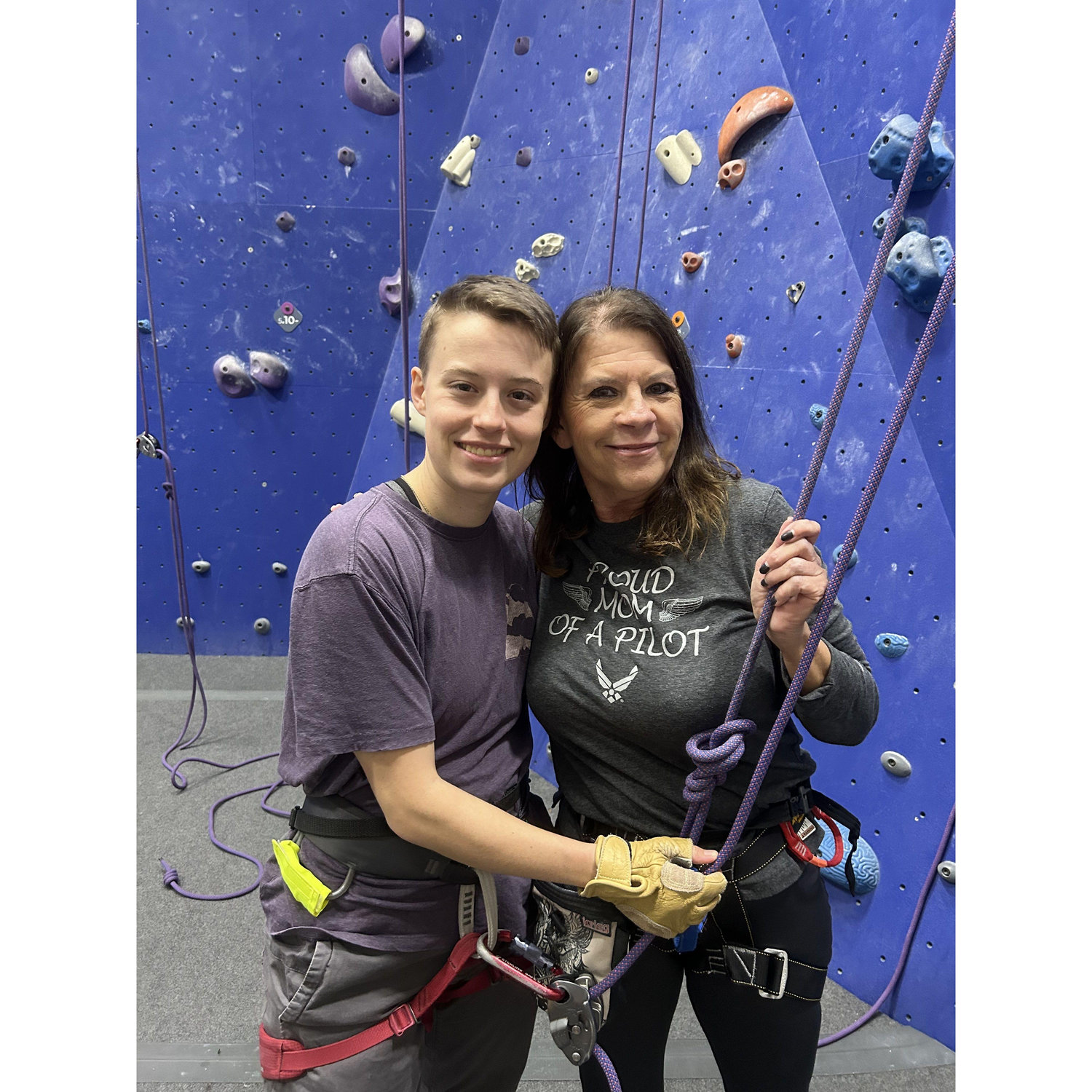 We took Krisanna's mom climbing one day!