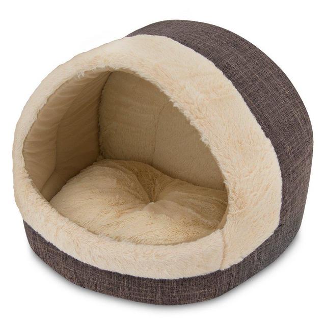 2-in-1 Cat Bed and Cave - with Plush Lining by Best Pet Supplies