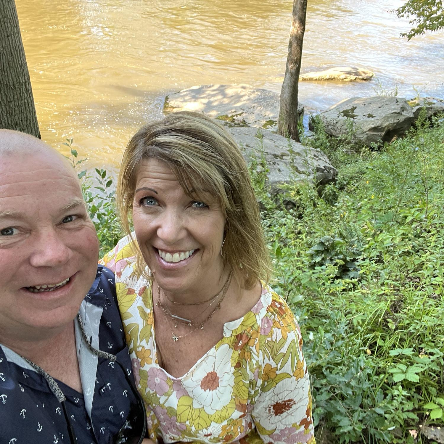 Stevensville fish rocks is where we had our first kiss in 1983. 40 years later it is where I said “ yes”.