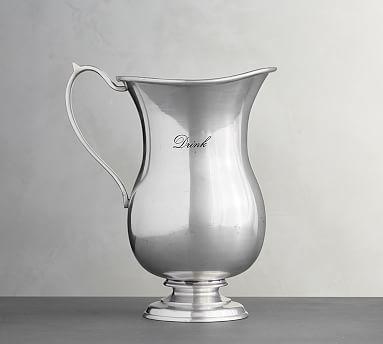 Antique Silver Sentiment Pitcher