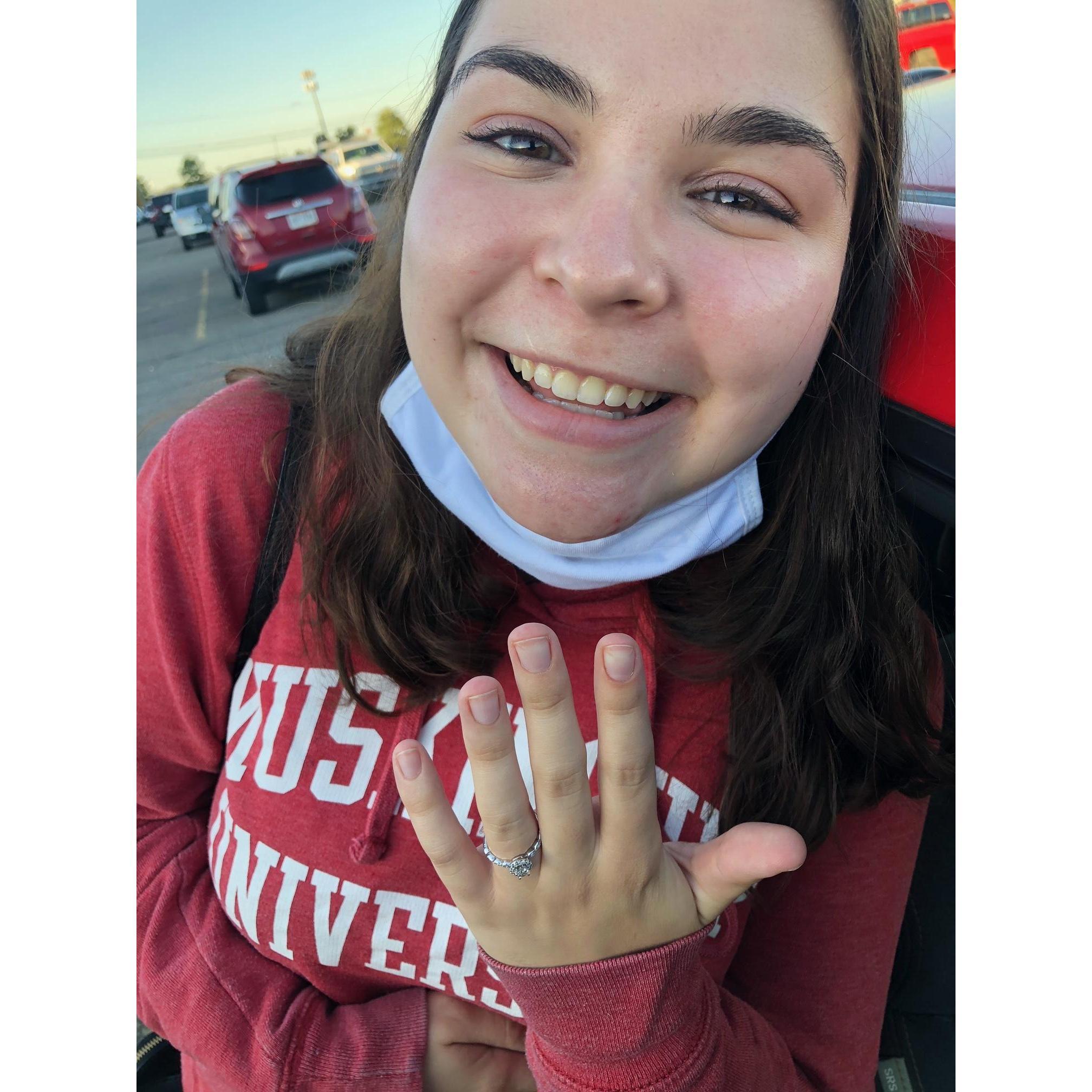 She said yes!