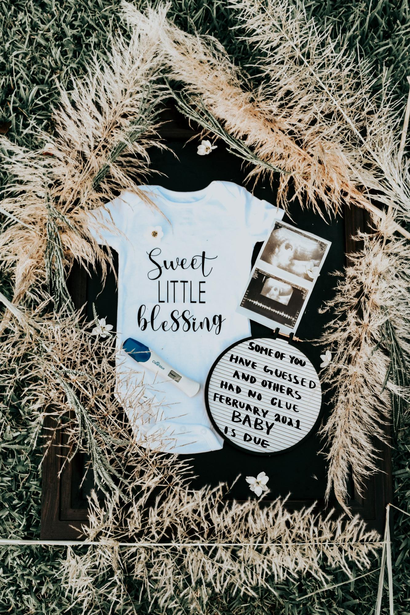 Finding out we were expecting a sweet little baby!