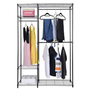 S AFSTAR Safstar Portable Clothes Wardrobe Garment Rack Home Closet Hanger Storage Organizer