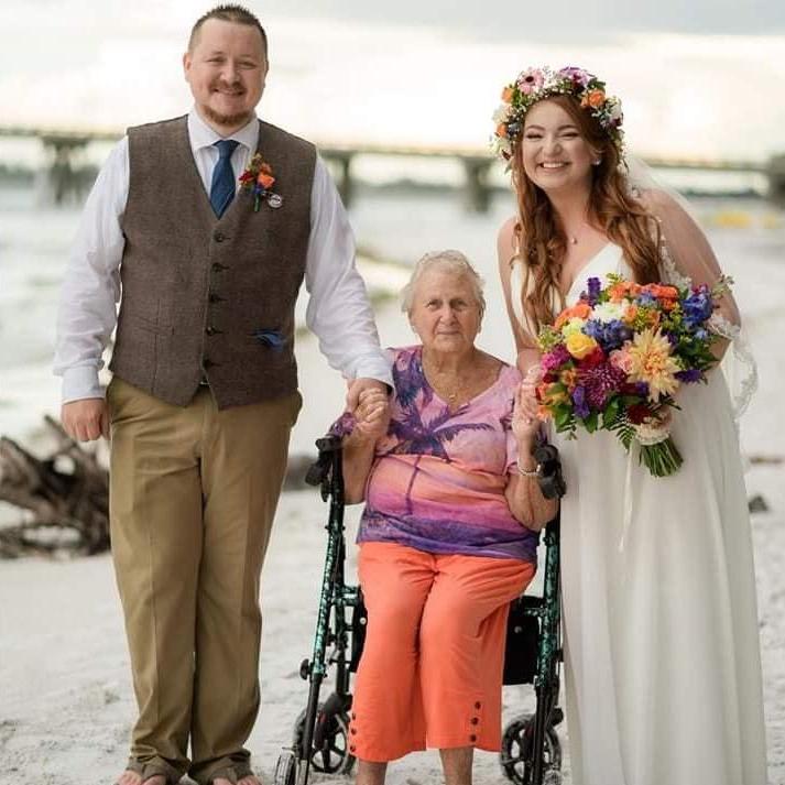 Wedding picture with Memaw