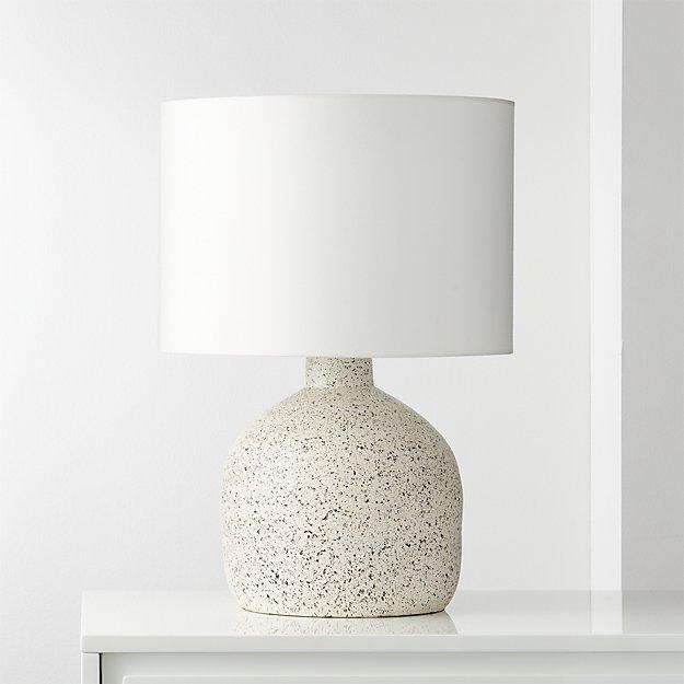 Largo Speckled White Ceramic Table Lamp