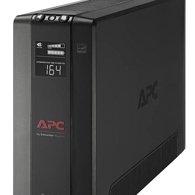 APC UPS, 1500VA UPS Battery Backup & Surge Protector, BX1500M Backup Battery, AVR, Dataline Protection and LCD Display, Back-UPS Pro Uninterruptible Power Supply