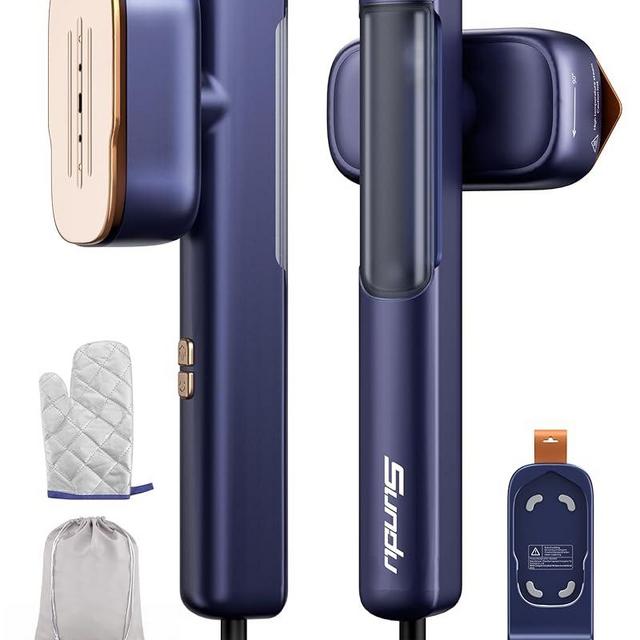 Travel Steamer for Clothes, Portable Mini Clothes irons, 120-240V Adaptive Voltage Clothes Steamer Handheld, Garment Steamer, 15s Heat Up, Adjustable Steam/Temperature