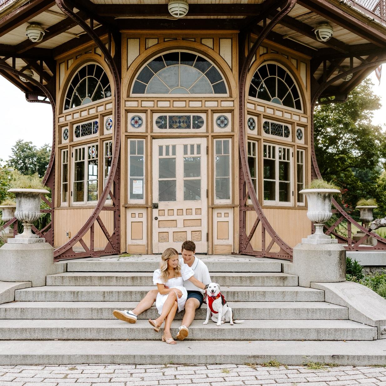 Engagement pictures in Patterson Park!