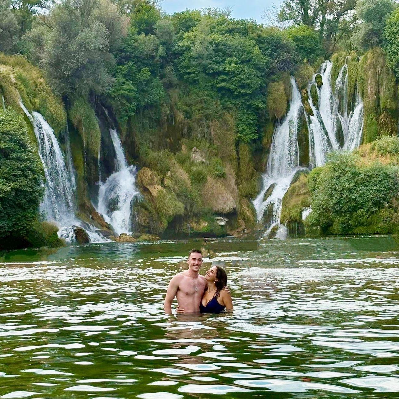 at Kravica Waterfall in Bosnia and Herzegovina