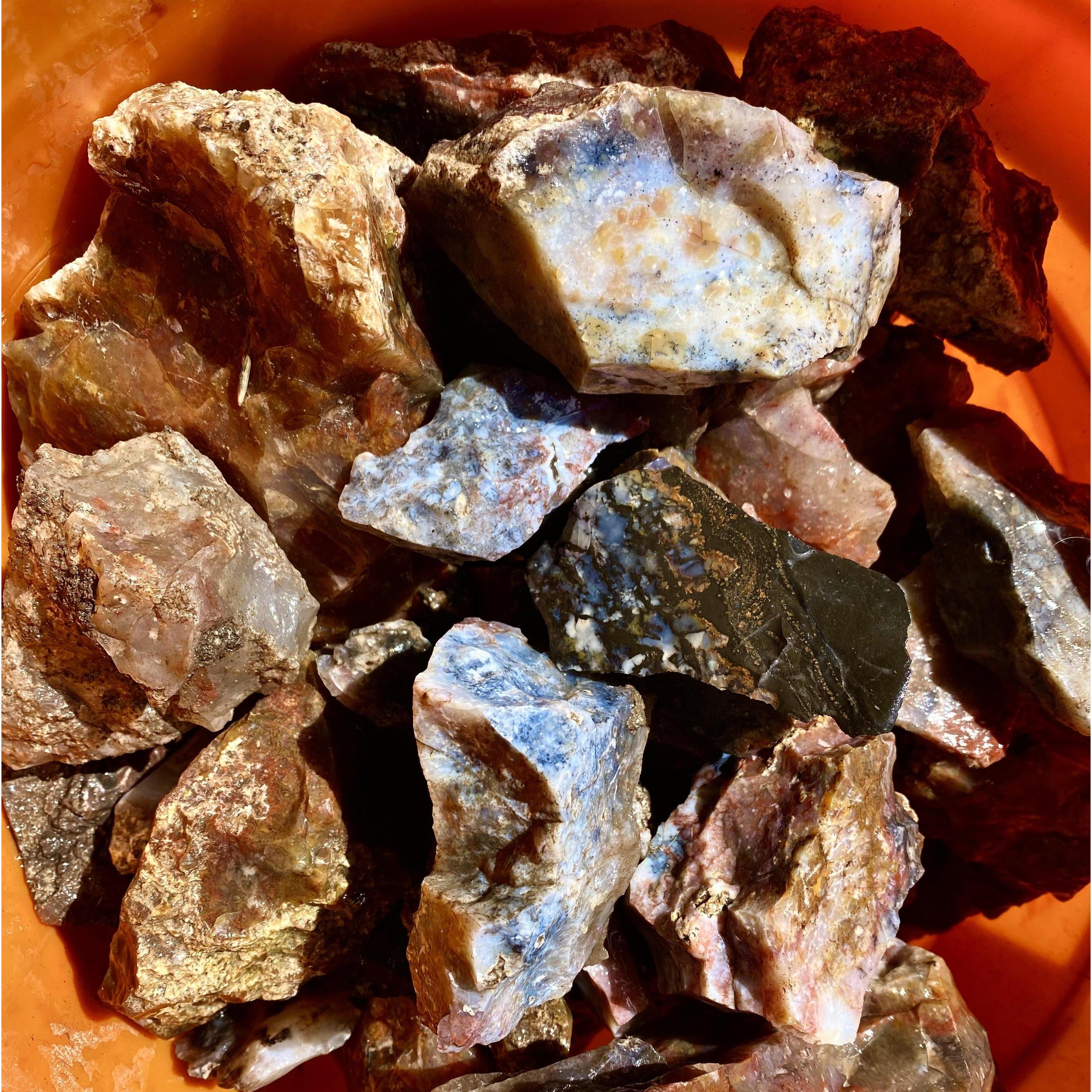 Agate -- the stone of choice for our wedding rings. Unearthed a mile from where Colin and Abby will be wed