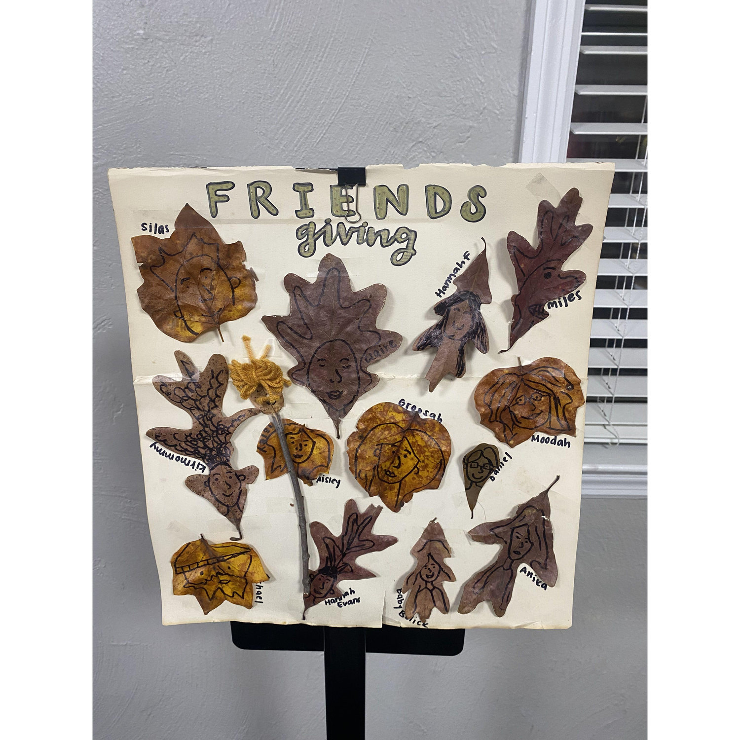 We did a friendsgiving at college... complete with little leaf characters
