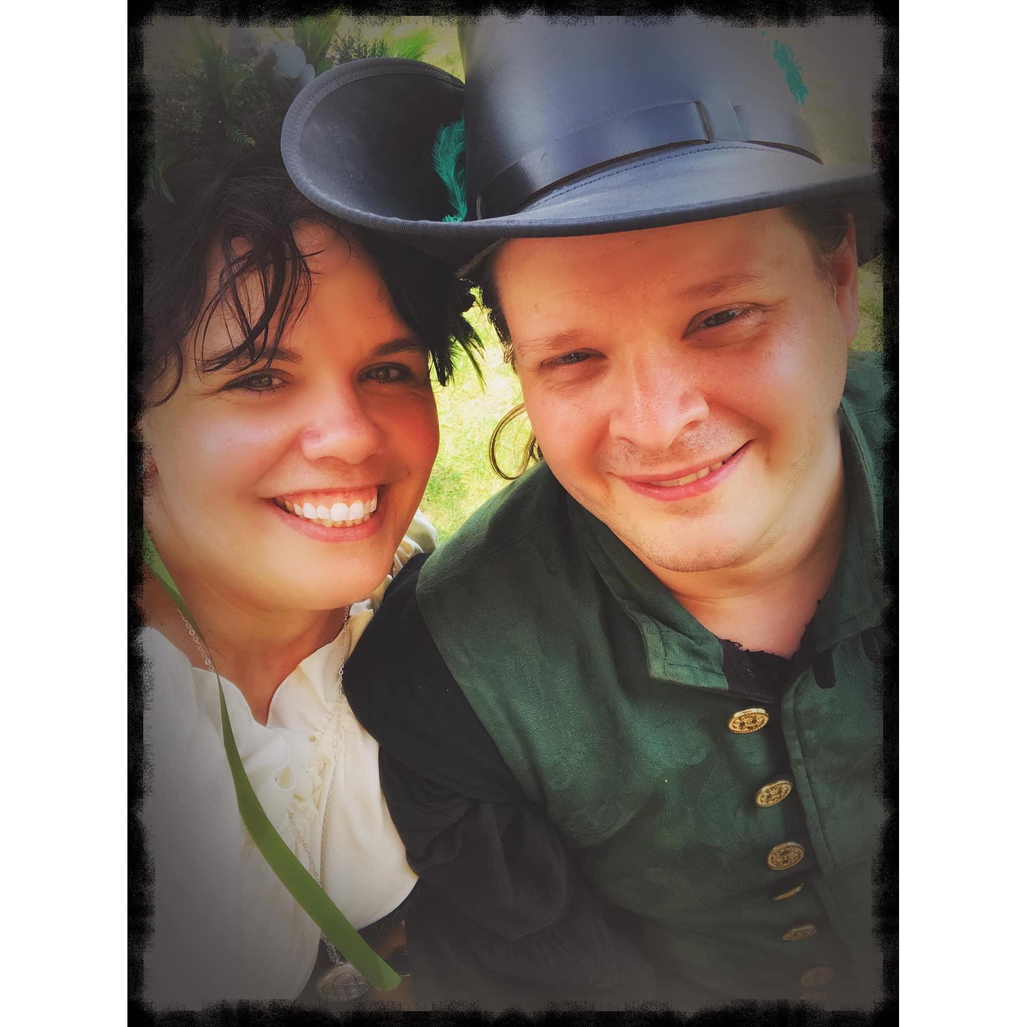 Dressing up for Ren fair.