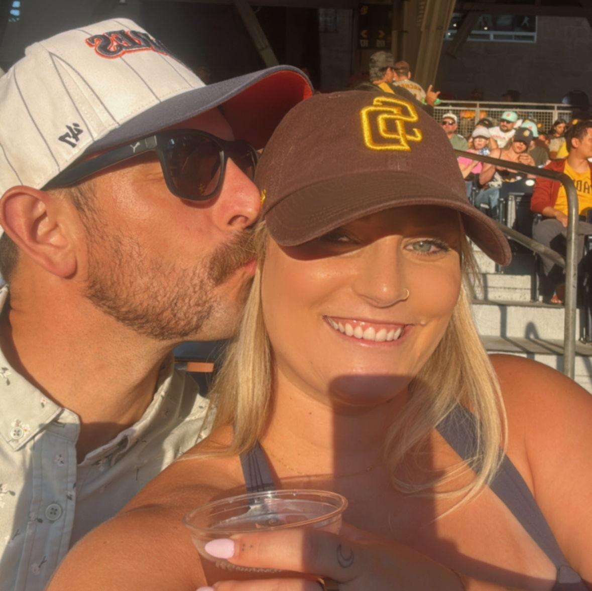 At a Padres game for Melanie's 32nd birthday!
