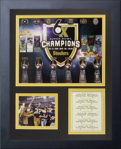 Pittsburgh Steelers | Franchise Championships | 12"x15" Framed Photo Collage