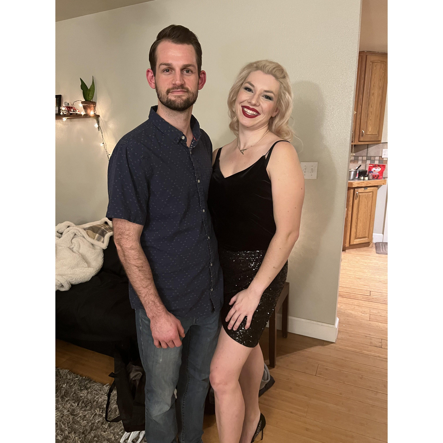 Our first photo together.